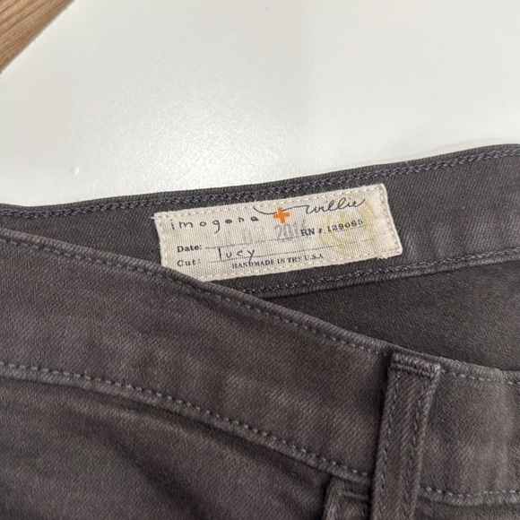Imogene + Willie Gray Lucy Skinny Jeans Low Rise Size 26 - Picture 3 of 7